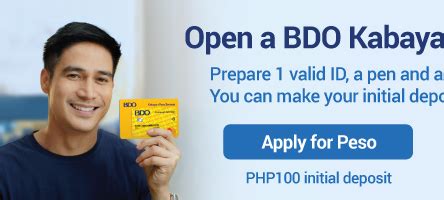 bdo kabayan savings